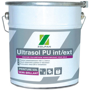Peinture polyuréthane aliphatique semi-brillant pour sols - Ultrasol PU Int/Ext