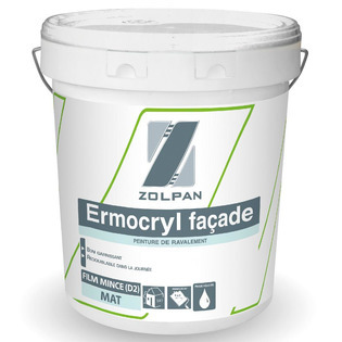 Peinture film mince D2 acrylique - Ermocryl Façade