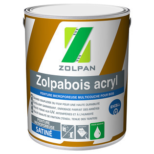 Peinture acrylique satiné microporeuse multicouche: Zolpabois Acryl - Zolpan